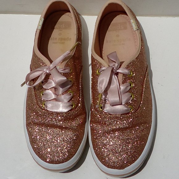 SIZE 3 M. Keds for Kate ♠Spade NY glitter sneakers. - Picture 2 of 16